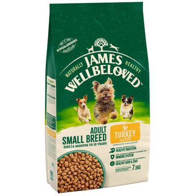 James Wellbeloved Adult Small Breed Turkey & Rice 7.5kg James Wellbeloved