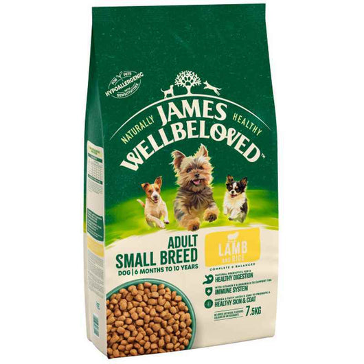 James Wellbeloved Adult Small Breed Lamb & Rice 7.5kg James Wellbeloved