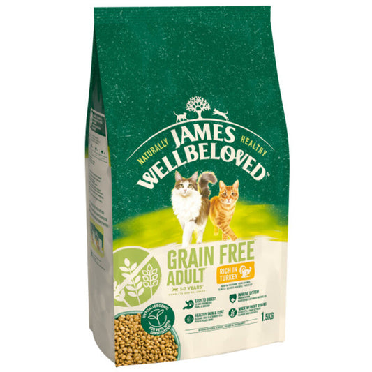 James Wellbeloved Adult Cat Turkey Grain Free 1.5kg James Wellbeloved