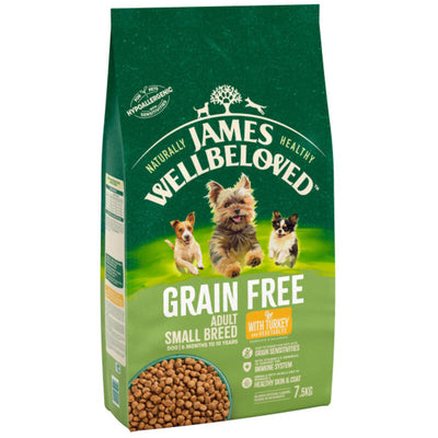 James Wellbeloved Adult Grain Free Small Breed Turkey & Vegetable 7.5kg James Wellbeloved