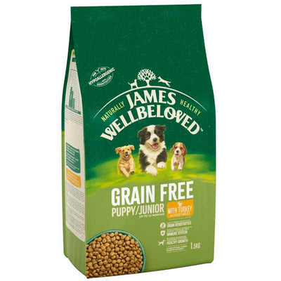 James Wellbeloved Puppy/Junior Grain Free Turkey & Vegetables 1.5kg James Wellbeloved