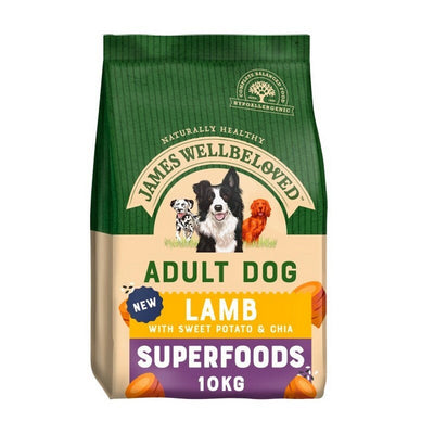 James Wellbeloved Superfoods Adult Lamb with Sweet Potato & Chia 10kg James Wellbeloved