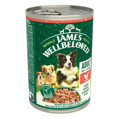 James Wellbeloved Dog Adult Chicken & Rice Loaf Tin 400g x 12 James Wellbeloved