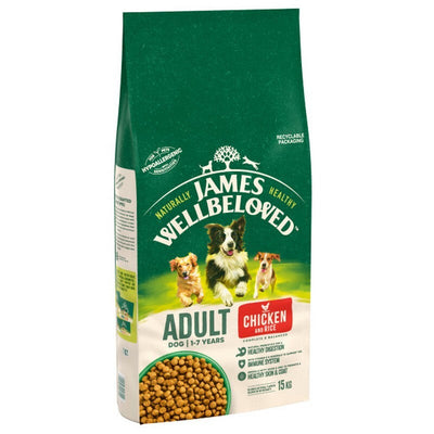 James Wellbeloved Adult Chicken & Rice 15kg James Wellbeloved