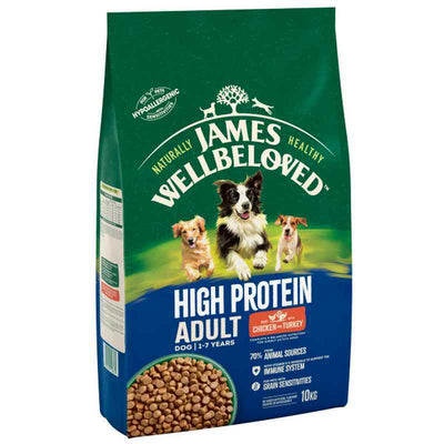 James Wellbeloved Adult High Protein Chicken & Turkey 10kg James Wellbeloved