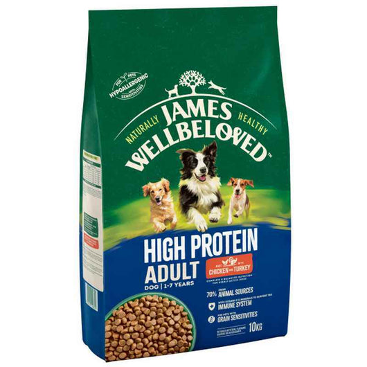 James Wellbeloved Adult High Protein Chicken & Turkey 10kg James Wellbeloved