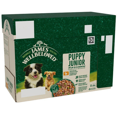 James Wellbeloved Puppy Turkey in Gravy Pouches 90g x 12 x 4 James Wellbeloved