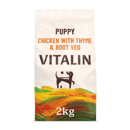 Vitalin Puppy Chicken with Thyme & Root Veg 2kg x 4 Vitalin