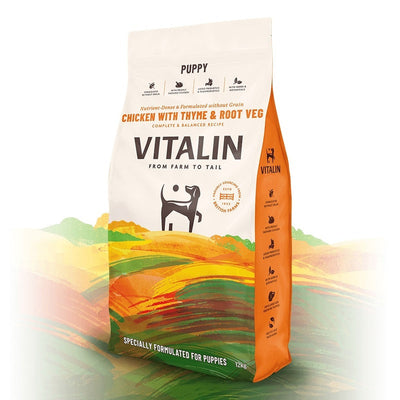 Vitalin Puppy Chicken with Thyme & Root Veg 12kg Vitalin