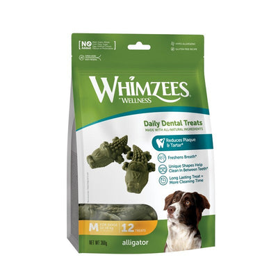 Whimzees Alligator Medium 12 Bag x 6 Whimzees