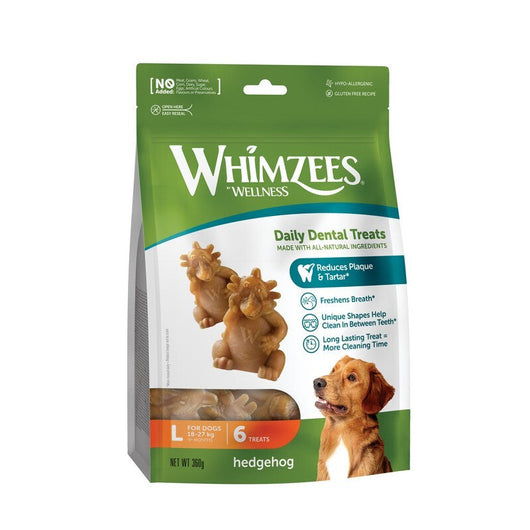 Whimzees Hedgehog Large 6 Bag x 6 Whimzees