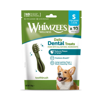Whimzees Toothbrush Trial Pack Small 10 pieces x 5 Whimzees