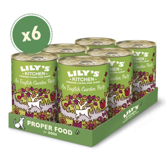 Lilys Kitchen An English Garden Party Tins 400g x 6 Lily's Kitchen