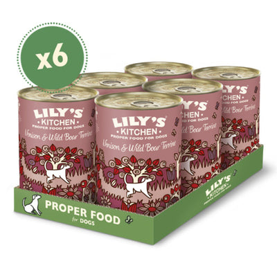 Lilys Kitchen Venison & Wild Boar Terrine Tins 400g x 6 Lily's Kitchen