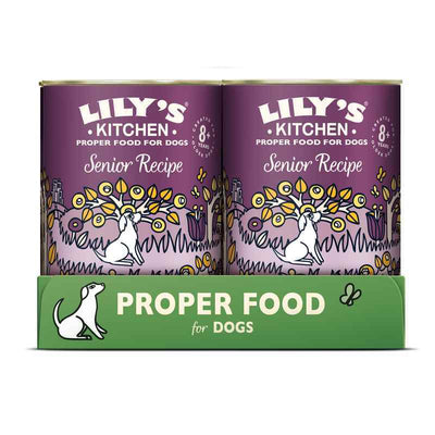 Lilys Kitchen Senior Recipe Dog Tins 400g x 6 Lily's Kitchen