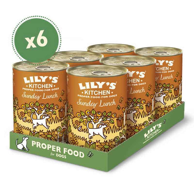 Lilys Kitchen Sunday Lunch Tins 400g x 6 Lily's Kitchen