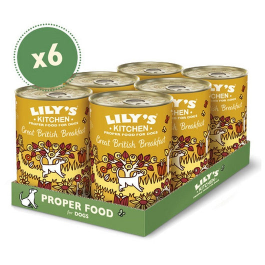 Lilys Kitchen Great British Breakfast Tins 400g x 6 Lily's Kitchen