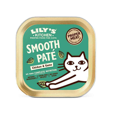 Lilys Kitchen Cat Smooth Pate Chicken with Game Foils 85g x 19 Lily's Kitchen