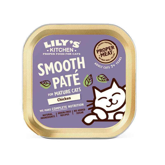 Lilys Kitchen Mature Cat Smooth Pate Chicken Foil 85g x 19 Lily's Kitchen