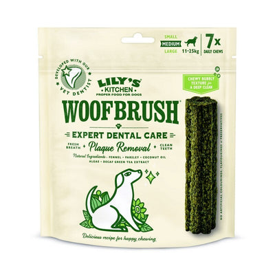 Woofbrush Dental Chew Medium Multipack 196g x 5 Lily's Kitchen