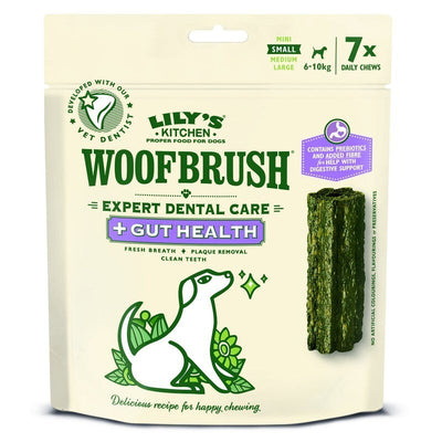 Woofbrush Gut Health Dental Chew Small Multipack 154g x 5 Lily's Kitchen