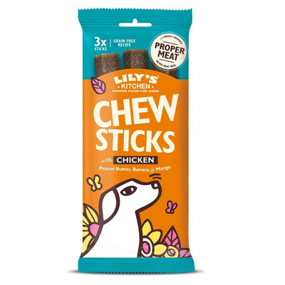 Lilys Kitchen Chew Sticks with Chicken 3 Sticks 120g x 10 Lily's Kitchen