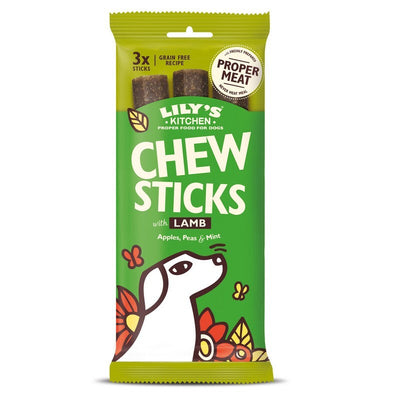 Lilys Kitchen Chew Sticks with Lamb 3 Sticks 120g x 10 Lily's Kitchen