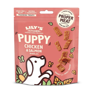 Lilys Kitchen Puppy Nibbles Chicken & Salmon Treats 70g x 8 Lily's Kitchen