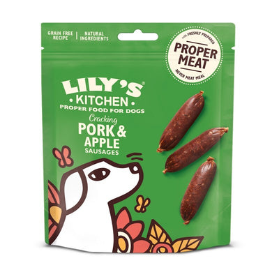 Lilys Kitchen Cracking Pork & Apple Sausage Treats 70g x 8 Lily's Kitchen