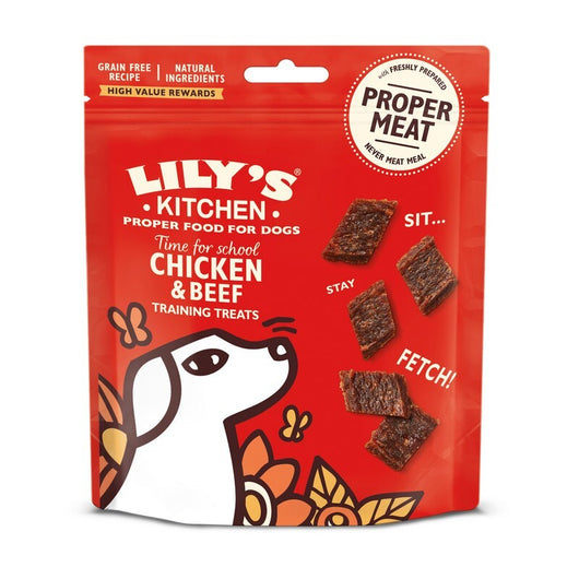 Lilys Kitchen Chicken & Beef Training Treats Dog 70g x 8 Lily's Kitchen