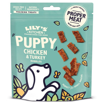 Lilys Kitchen Puppy Nibbles Chicken & Turkey Treats 70g x 8 Lily's Kitchen