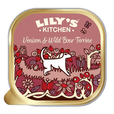 Lilys Kitchen Venison & Wild Boar Terrine Trays 150g x 10 Lily's Kitchen