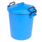 Heavy Duty Dustbin & Lid with Clip 50 litre Sky Blue