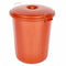 Heavy Duty Dustbin & Lid with Clip 70 litre Red