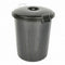 Heavy Duty Dustbin & Lid with Clip 70 litre Black