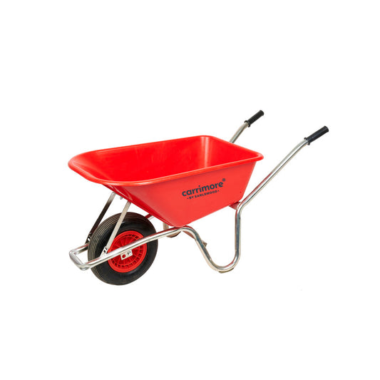 Carrimore Stable Wheelbarrow - Red 120L Earlswood