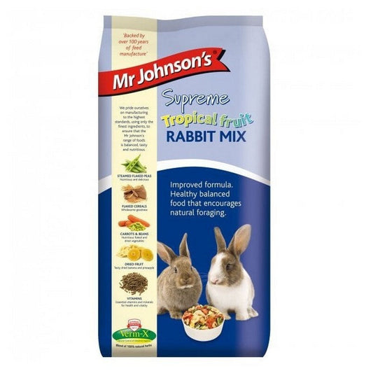 Mr Johnsons Supreme Rabbit Tropical Fruit Mix 900g Mr Johnsons