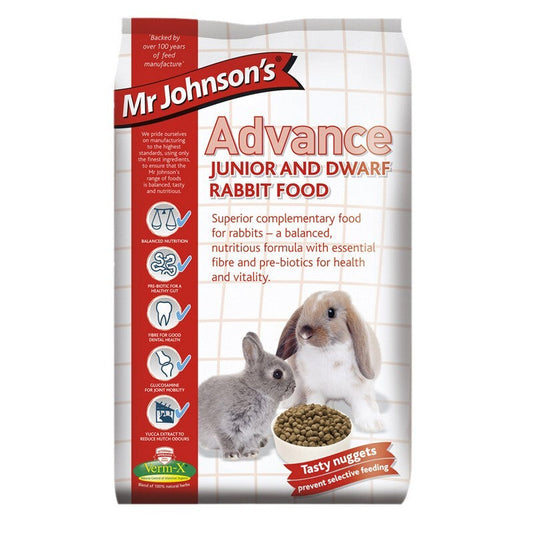 Mr Johnsons Advance Junior & Dwarf Rabbit Food 1.5kg Mr Johnsons