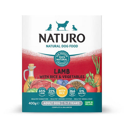 Naturo Adult Lamb with Rice & Veg Trays 400g x 7 Naturo