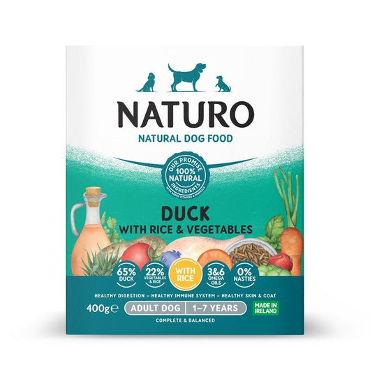 Naturo Adult Duck with Rice & Veg Trays 400g x 7 Naturo
