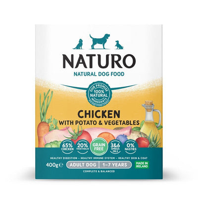 Naturo Adult Grain Free Chicken with Potato & Veg Trays 400g x 7 Naturo
