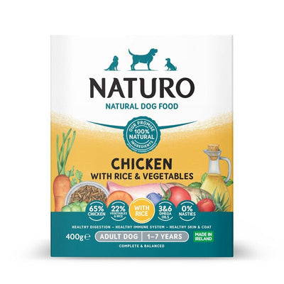 Naturo Adult Chicken with Rice & Veg Trays 400g x 7 Naturo