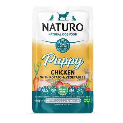 Naturo Puppy Grain Free Chicken with Potato & Veg 150g x 8 Naturo