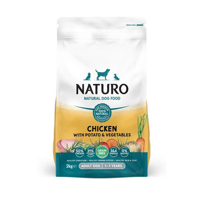 Naturo Adult Grain Free Chicken with Potato & Veg 2kg x 4 Naturo