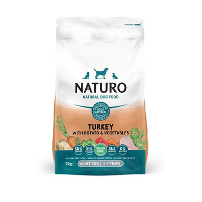 Naturo Adult Grain Free Turkey with Potato & Veg 2kg x 4 Naturo