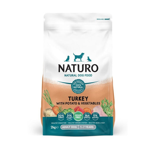 Naturo Adult Grain Free Turkey with Potato & Veg 2kg x 4 Naturo