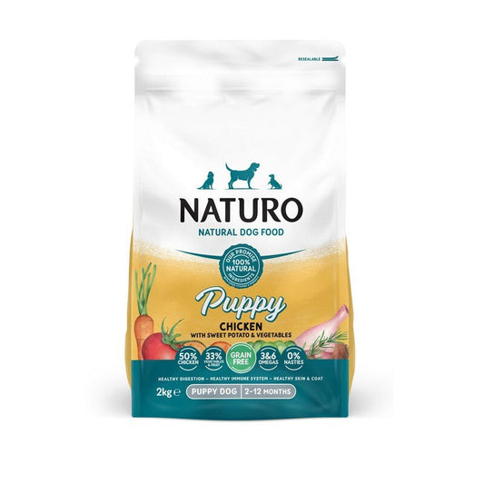 Naturo Puppy Grain Free Chicken with Sweet Potato & Veg 2kg x 4 Naturo