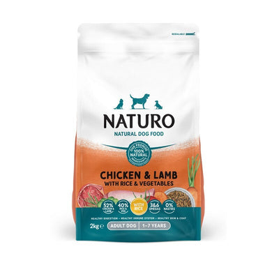 Naturo Adult Chicken & Lamb with Rice & Veg 2kg x 4 Naturo