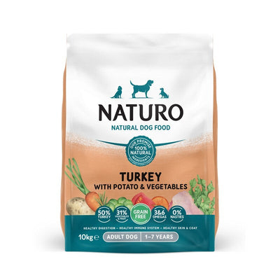 Naturo Adult Grain Free Turkey with Potato & Veg 10kg Naturo