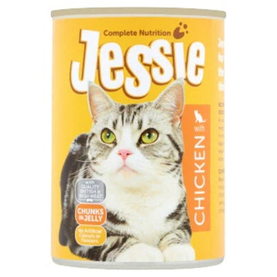 Jessie Cat Adult with Chicken Cat Food 12 x 400g Jessie